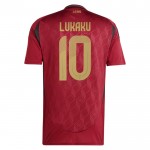 Günstige Fußballtrikots Belgien Lukaku 10 Heimtrikot EURO 2024 Kurzarm